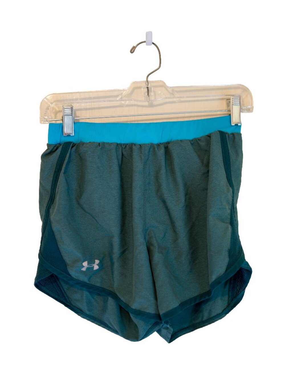 Under Armour Teal & Blue Athletic Performance Shorts - Size Small